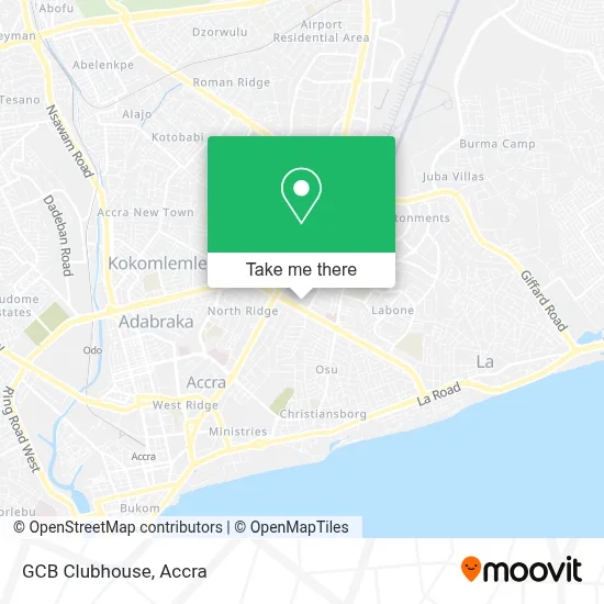 GCB Clubhouse map