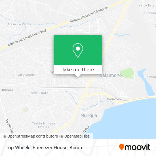 Top Wheels, Ebenezer House map