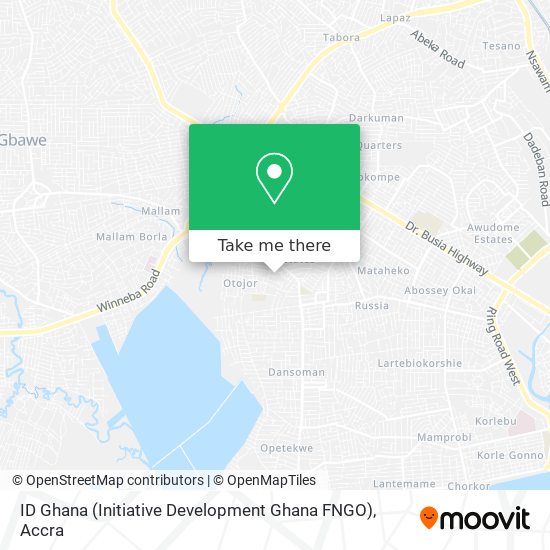 ID Ghana (Initiative Development Ghana FNGO) map