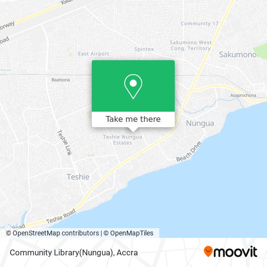 Community Library(Nungua) map