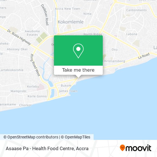 Asaase Pa - Health Food Centre map