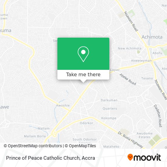 Prince of Peace Catholic Church map