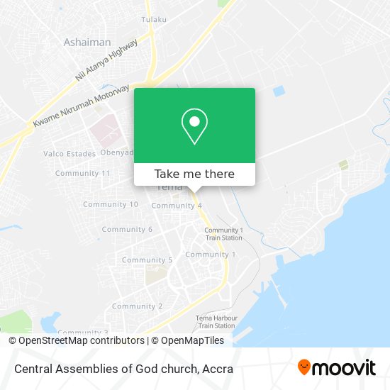 Central Assemblies of God church map