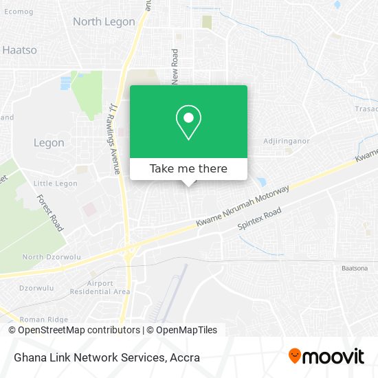 Ghana Link Network Services map