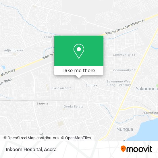 Inkoom Hospital map
