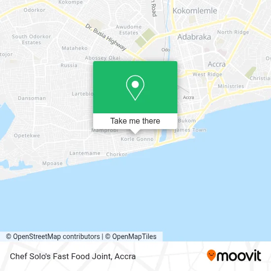 Chef Solo's Fast Food Joint map