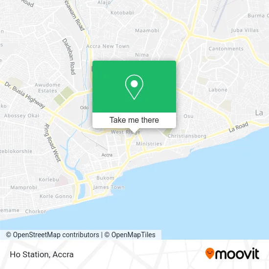 Ho Station map