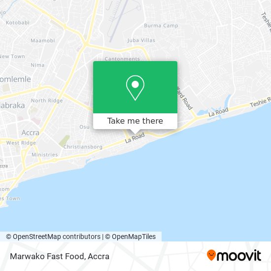 Marwako Fast Food map