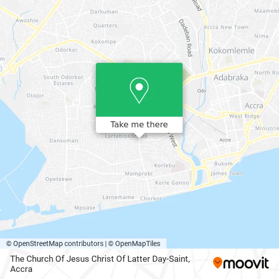 The Church Of Jesus Christ Of Latter Day-Saint map