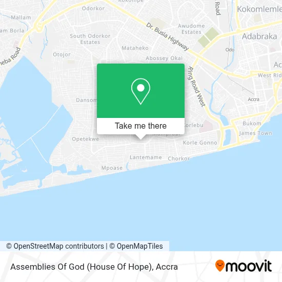 Assemblies Of God (House Of Hope) map