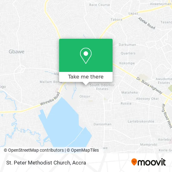St. Peter Methodist Church map