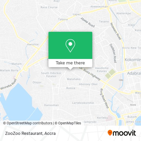 ZooZoo Restaurant map