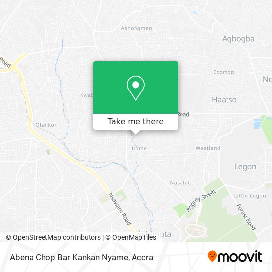 Abena Chop Bar Kankan Nyame map