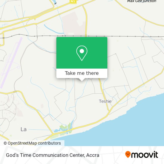 God's Time Communication Center map