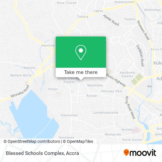 Blessed Schools Complex map