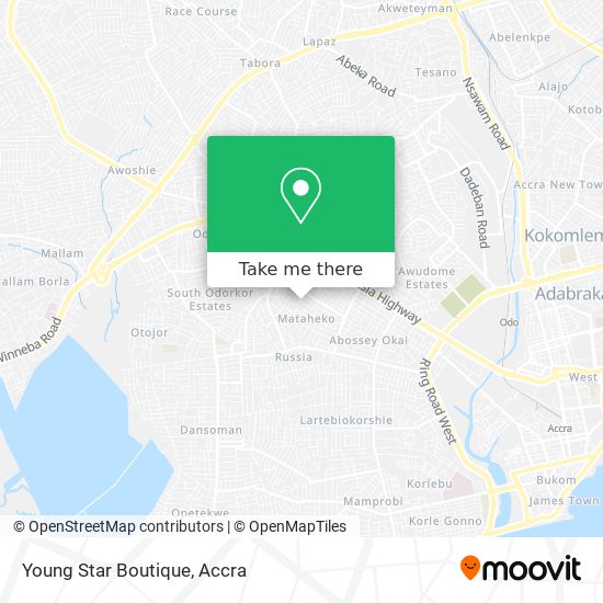 Young Star Boutique map