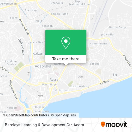 Barclays Learning & Development Ctr map