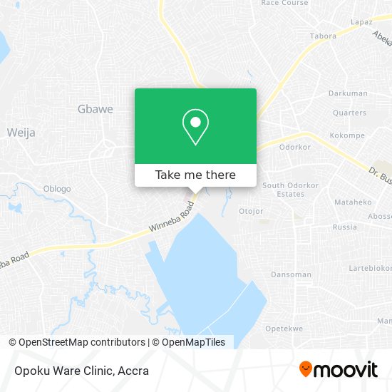 Opoku Ware Clinic map