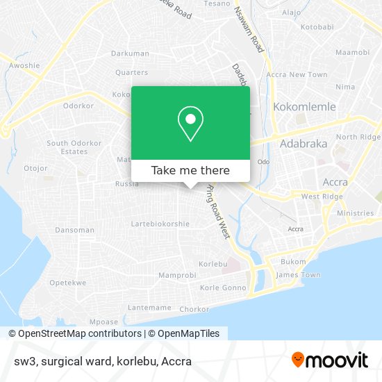sw3, surgical ward, korlebu map