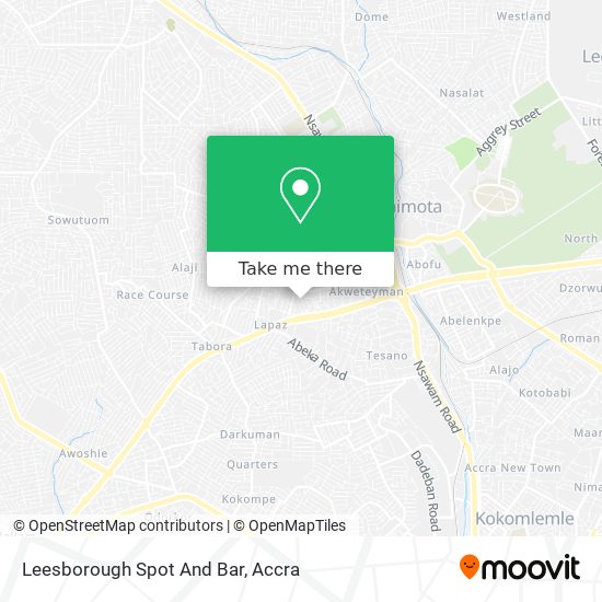 Leesborough Spot And Bar map