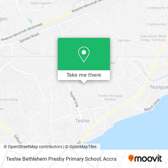 Teshie Bethlehem Presby Primary School map