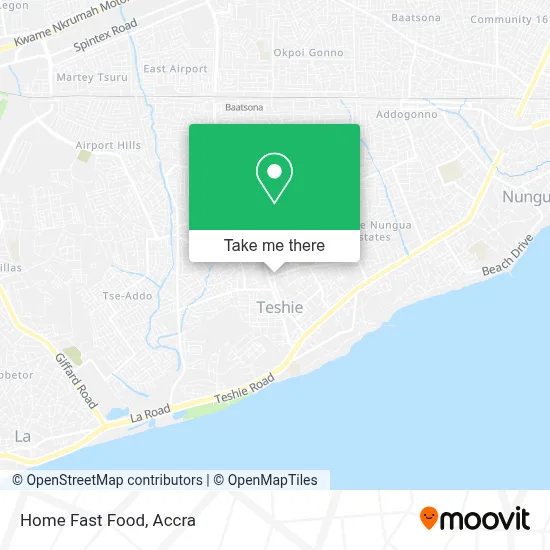 Home Fast Food map
