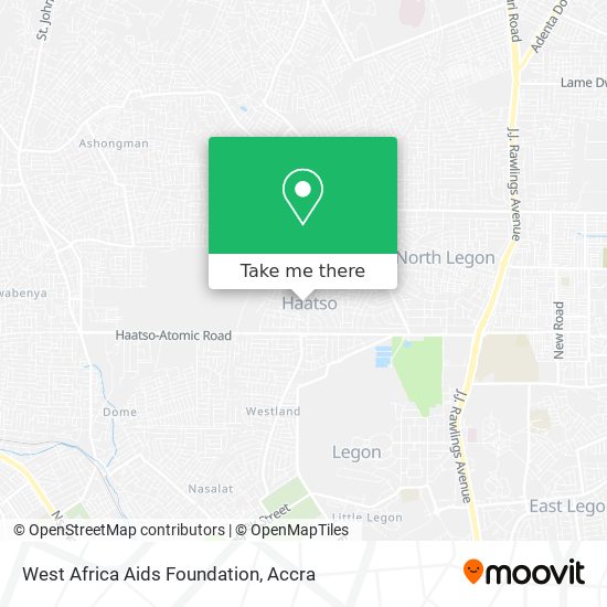 West Africa Aids Foundation map