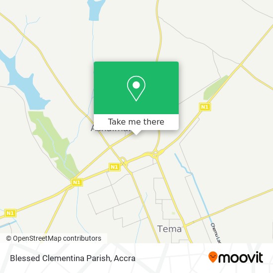 Blessed Clementina Parish map