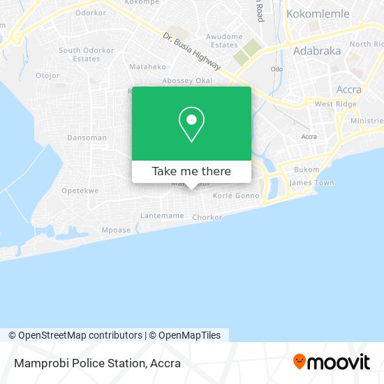 Mamprobi Police Station map