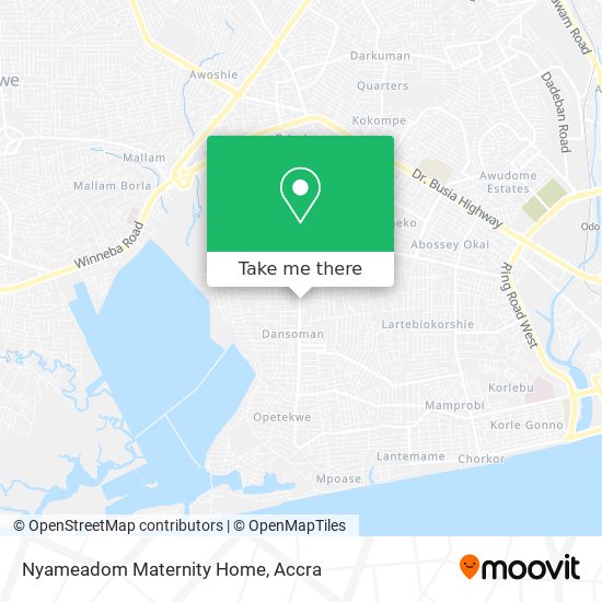 Nyameadom Maternity Home map