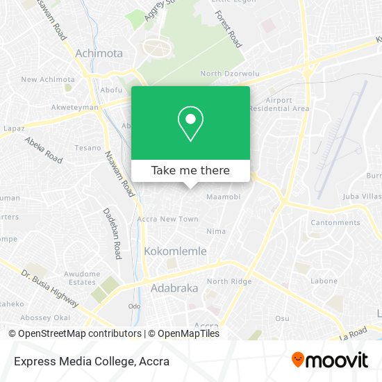 Express Media College map