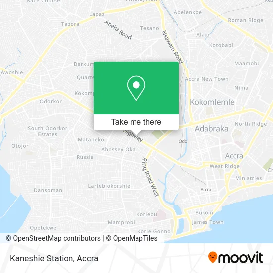 Kaneshie Station map