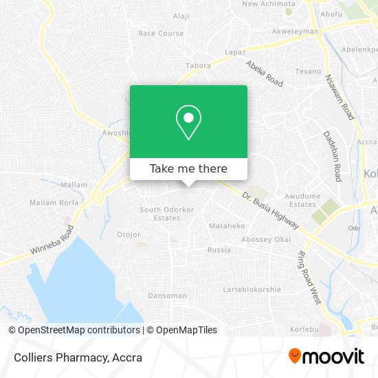 Colliers Pharmacy map