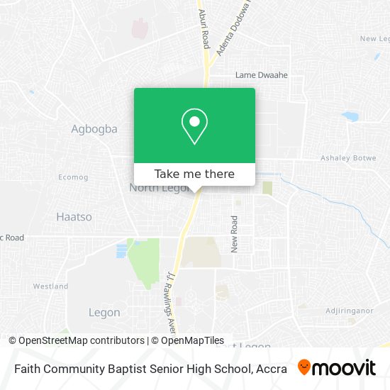 Faith Community Baptist Senior High School map