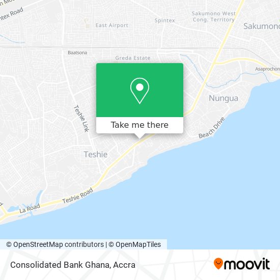 Consolidated Bank Ghana map