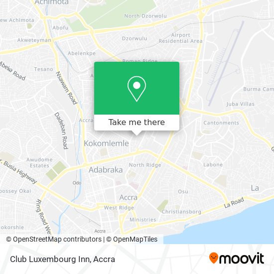 Club Luxembourg Inn map