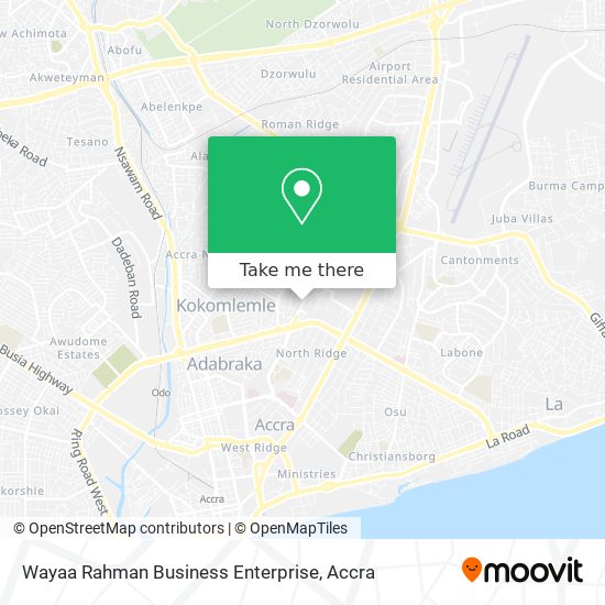 Wayaa Rahman Business Enterprise map