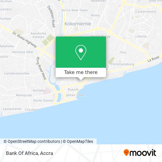 Bank Of Africa map