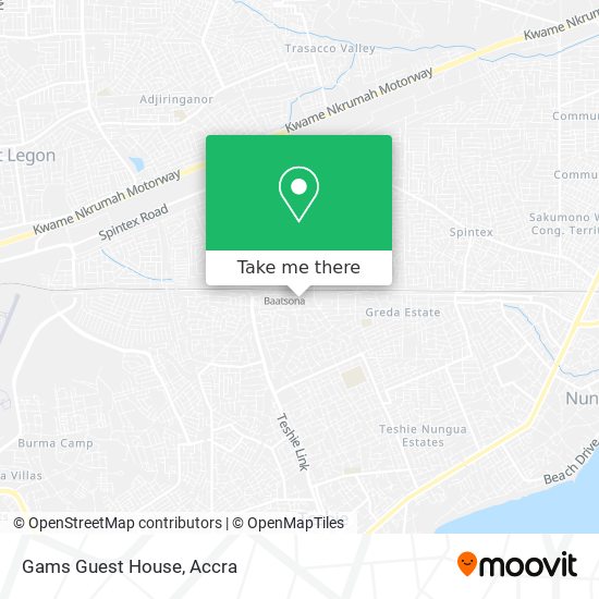 Gams Guest House map