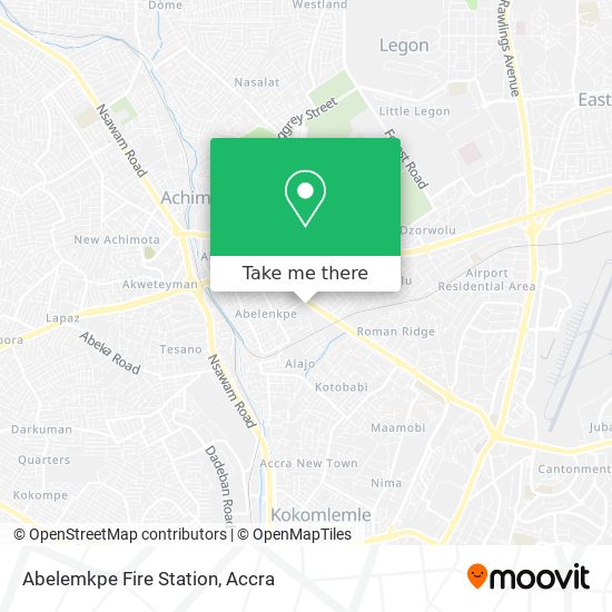 Abelemkpe Fire Station map