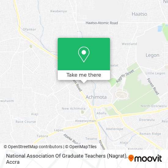 National Association Of Graduate Teachers (Nagrat) map