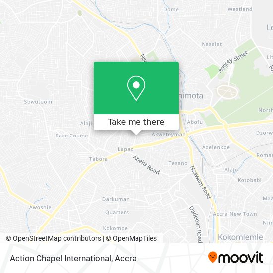 Action Chapel International map