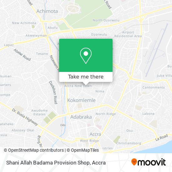 Shani Allah Badama Provision Shop map