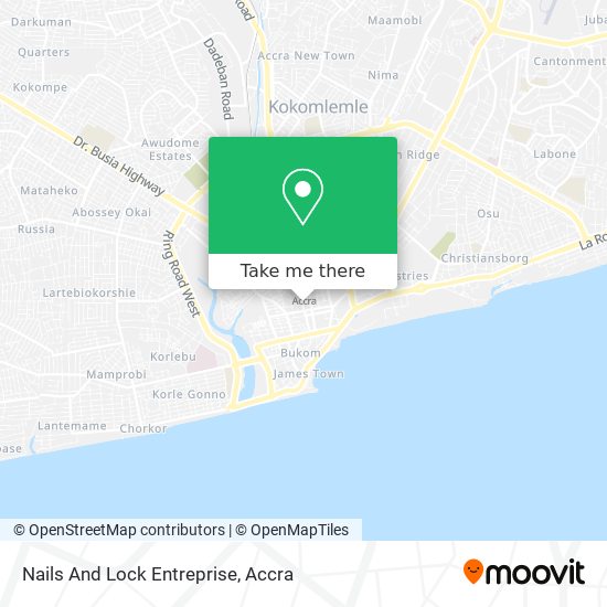 Nails And Lock Entreprise map