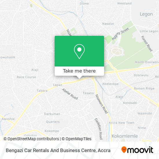 Bengazi Car Rentals And Business Centre map