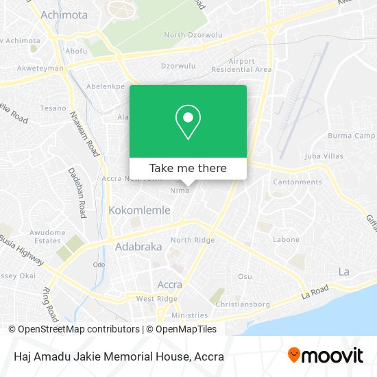 Haj Amadu Jakie Memorial House map
