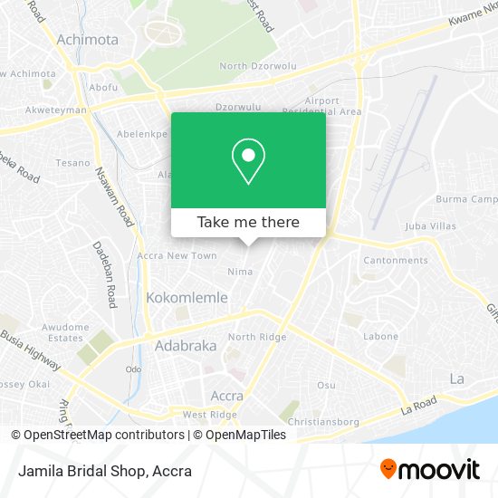 Jamila Bridal Shop map