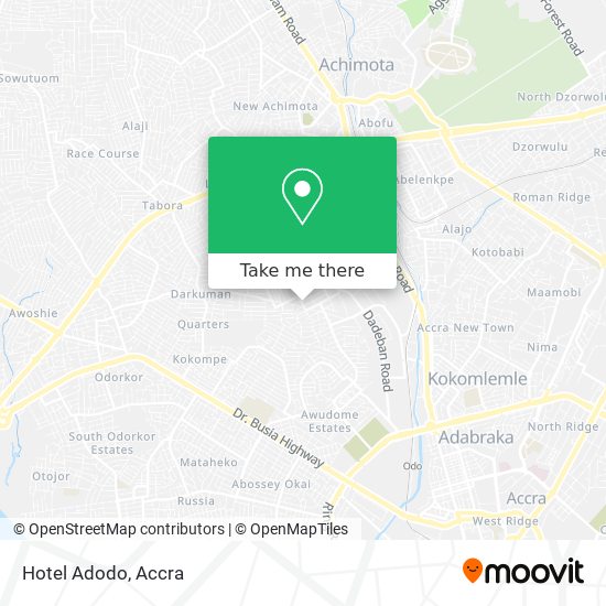 Hotel Adodo map