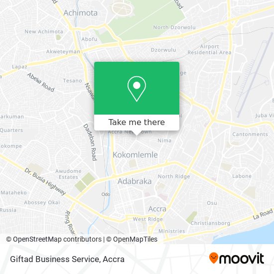 Giftad Business Service map