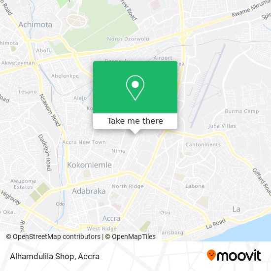 Alhamdulila Shop map